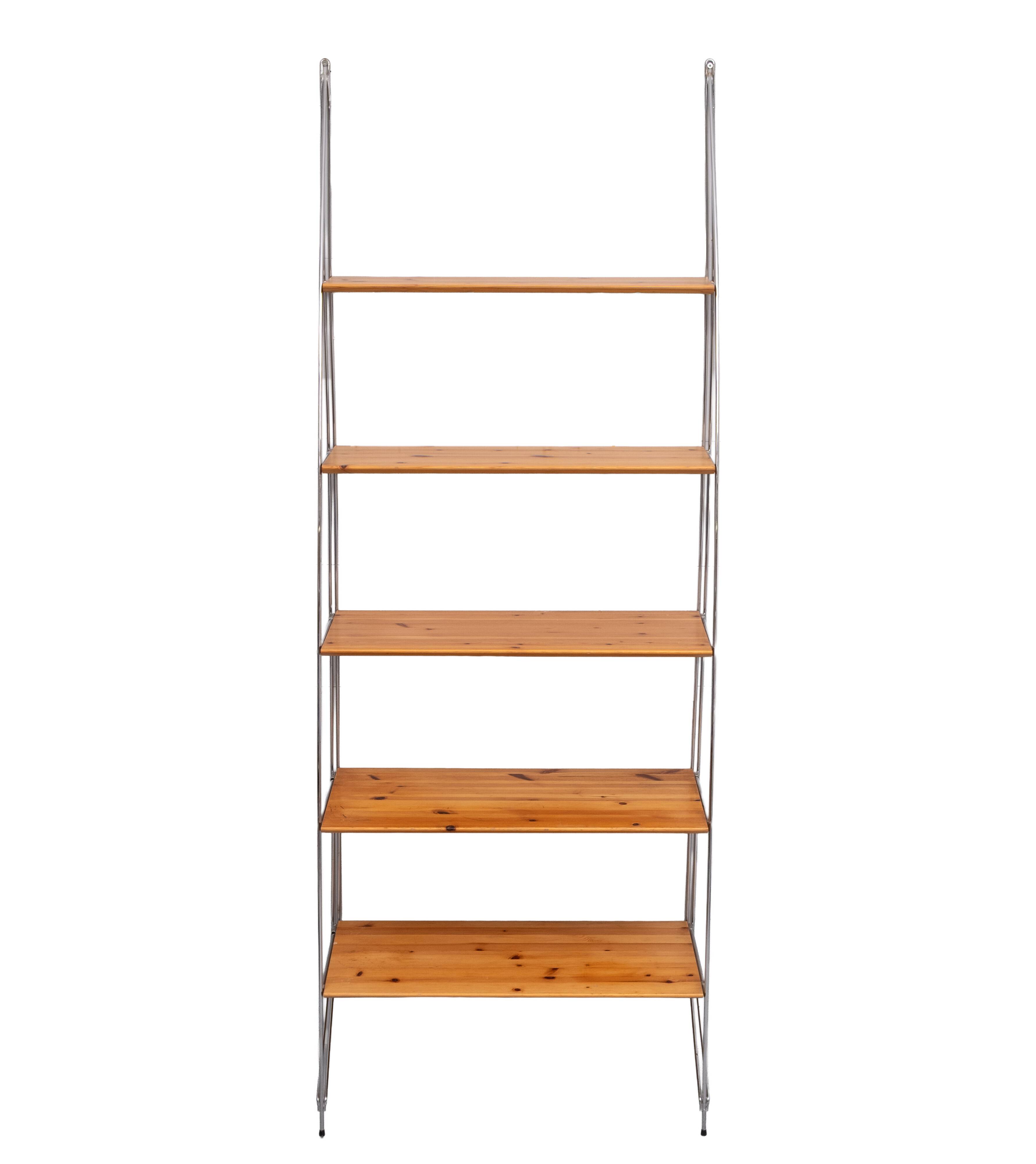 Wire shelf / wall bookcase “Artist” Ikea 1990s