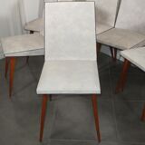 6 skaï chairs 1960