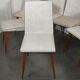 Set de 6 chaises skaï 1960