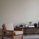 Modern Danish, Pair of Lounge Armchairs in Oak and Linen, Henning Kjærnulf, 1960s