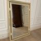 Miroir Pierre Vandel en alu blanc, Paris, 1970 - 90x60cm