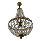 Hot air balloon chandelier with tassels