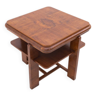 Art Deco square table from the 1950s, Poland.