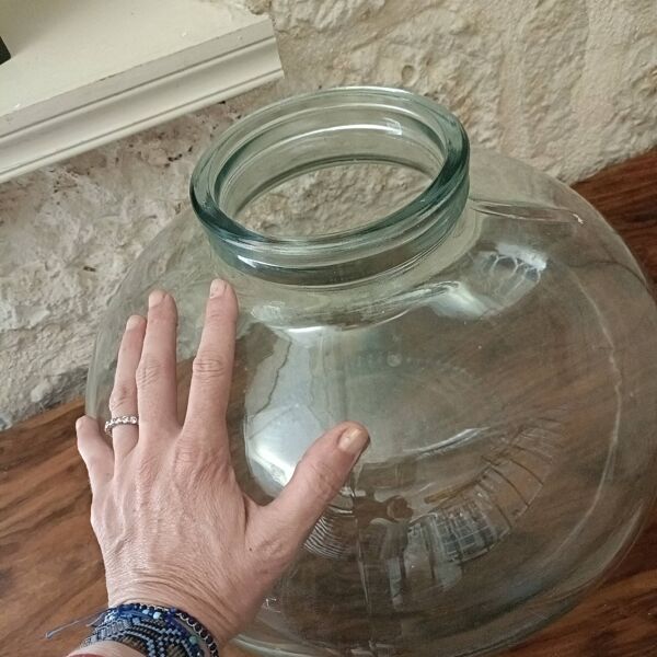 Grand vase, bonbonne en verre