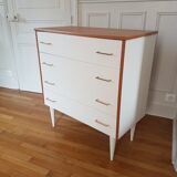 Vintage chest of drawers bobbin feet