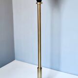 Lampadaire en laiton et aluminium verni noir, Italie