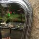 Mirror carved silver 81 x 46 cm