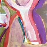 Bram van velde, twilight, 1969. original lithograph signed in pencil