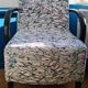 Fauteuil tissus créateur etel ld