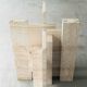 Glass & travertine dining table by Willy Ballez