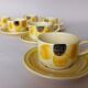 6 tasses à café Gien "Soleil"