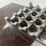 Cendrier midcentury en métal chromé style ultima 15, design 1970