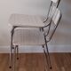 Pair of chairs in formica marbled effect 70s