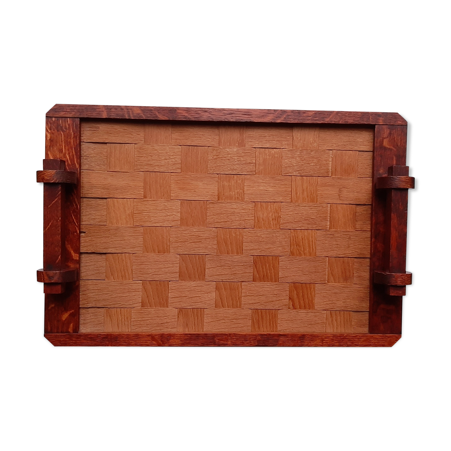 Brutalist wooden tray