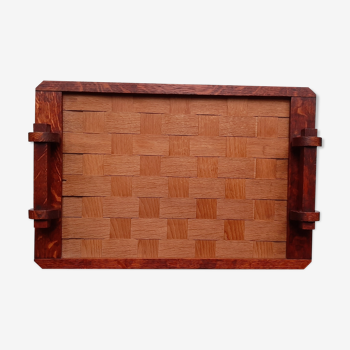 Brutalist wooden tray