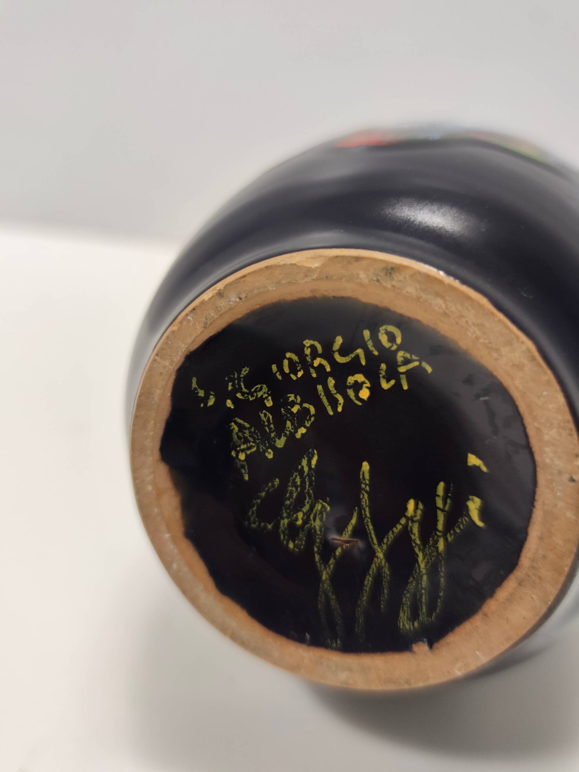 Handmade Ceramic Tulip Vase by Giovanni Poggi for San Giorgio, Italy