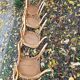 4 bistro chairs stamped Baumann