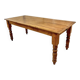 English farmhouse table in solid pine from the late 19th century, L187cm.