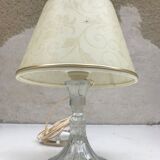 Lampe verre moulé années 70 vintage