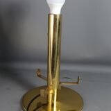 Table lamp blown glass & gold metal Italy vintage 70/80s