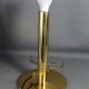 Table lamp blown glass & gold metal Italy vintage 70/80s