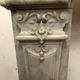 Regency style fireplace in white Carrara marble, Italy, 19th century.