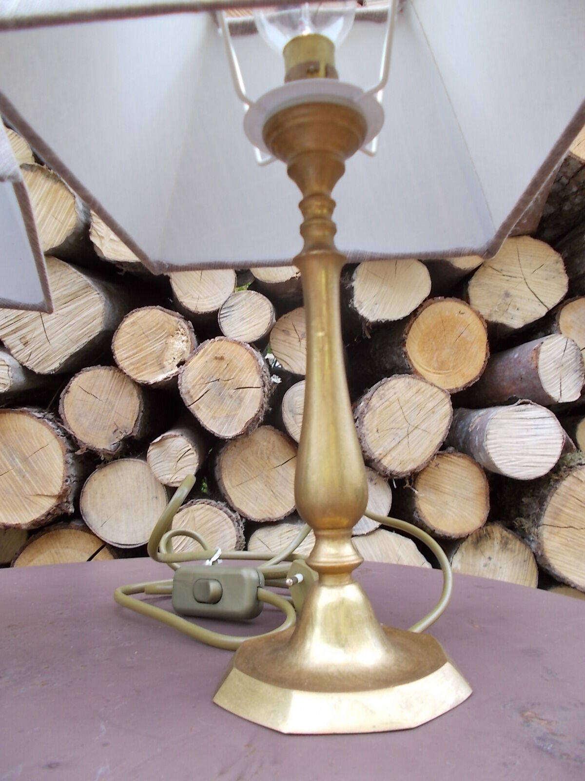 Paire lampes laiton