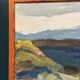 Swedish Oil on Canvas – “Landscape II” by Stig Delang –Vintage & Framed