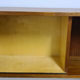 Vintage teak two legged table