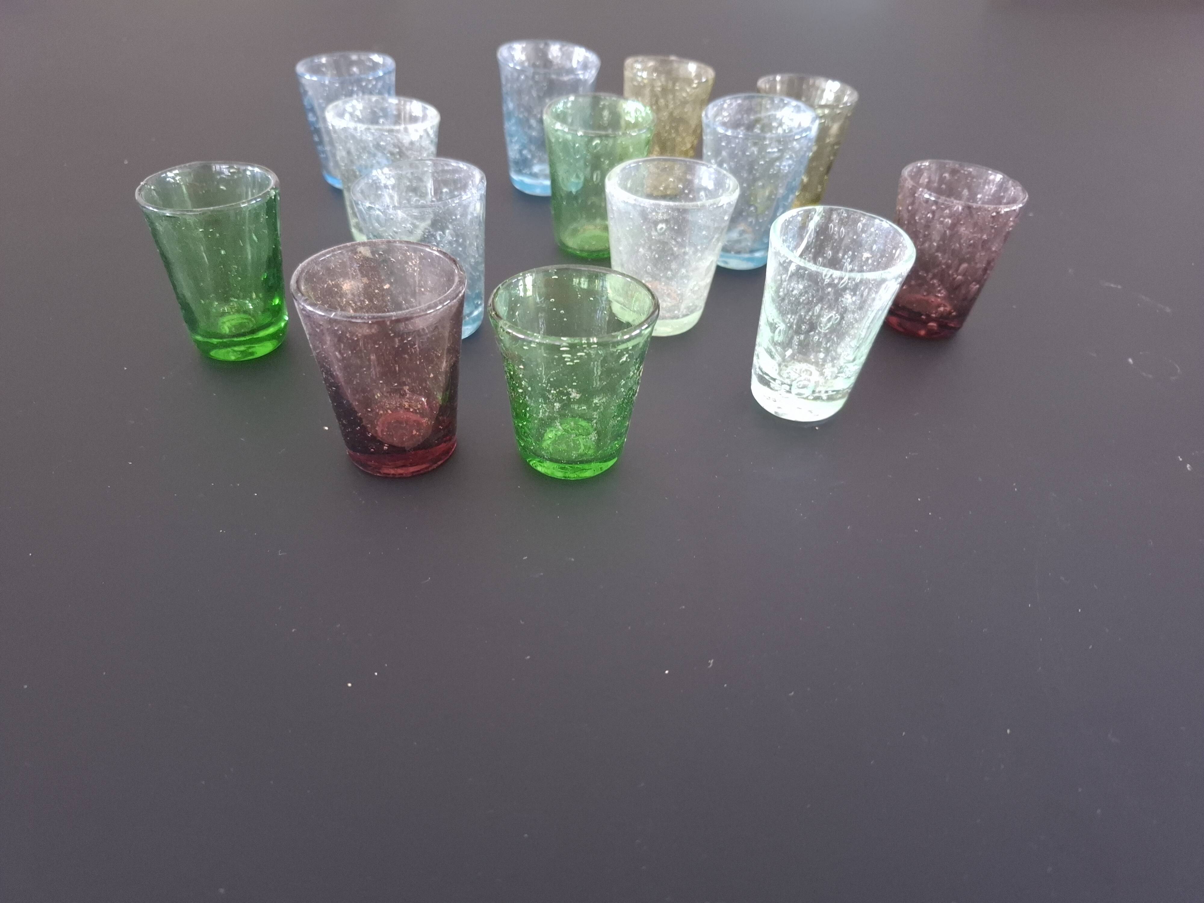 14 biot blown glasses