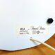 White acrylic table lamp Vela by Samuel Parker