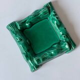 Green ceramic ashtray