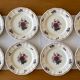 8 antique dessert plates in Sarreguemines earthenware