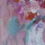 Tableau au bouquet Rose