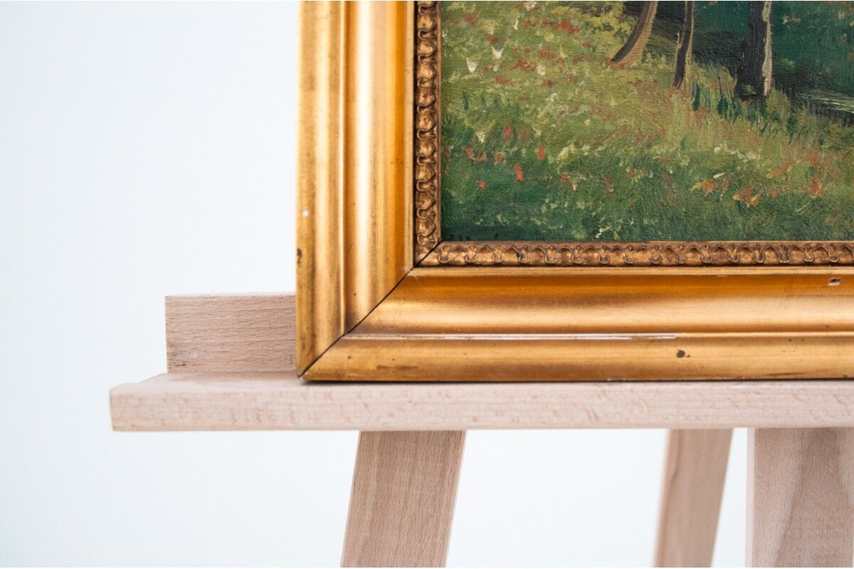 "Stream in the meadow" painting