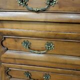 Commode 3 tiroirs en merisier du xvii ème siecle