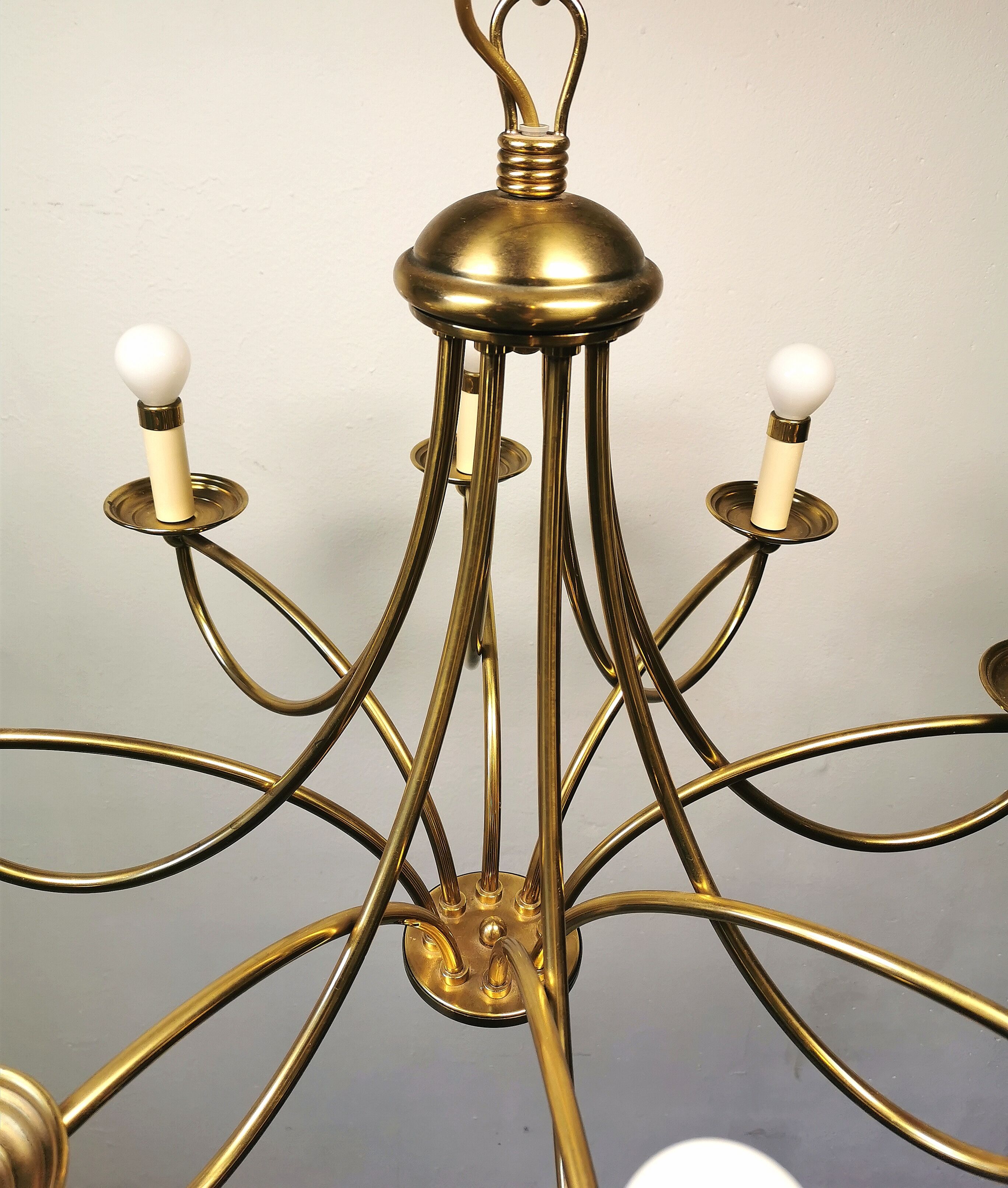 Brass chandelier 70/80