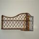 Corner wall shelf in rattan attributed to Audoux-Minet.