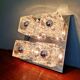 Square ceiling light/wall light Ice Cube, Peill & Putzler, 1970