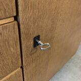 Scandinavian vintage chest of drawers from the 60s in light oak
