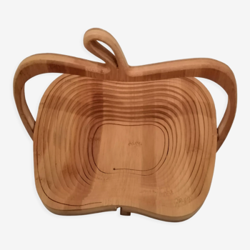 Foldable fruit basket or wooden trifle