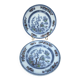 Set of 2 flat/semi-deep vintage plates Copeland England – Japonese-style decoration