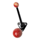 Vintage wall coat rack with red balls, Feraud style – 1950