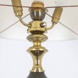Lampadaire de style Restauration en bronze à deux patines. Circa 1900.