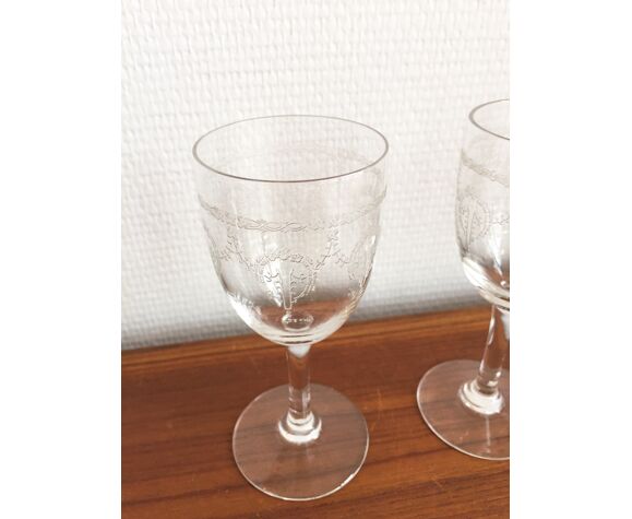 Set de 3 verres cristal Napoléon III | Selency