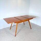 Vintage extendable oak table, František Jirák
