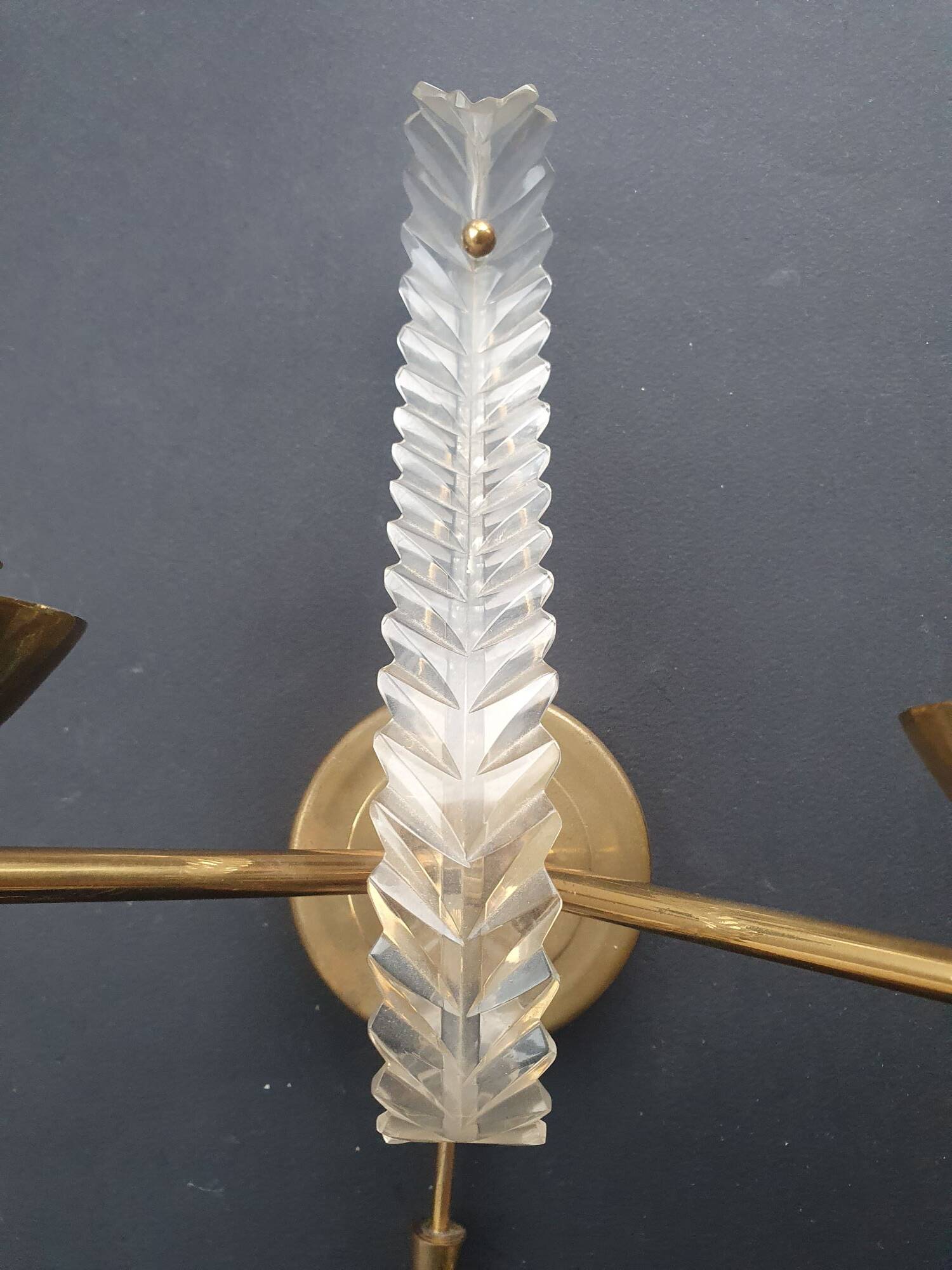 Pair of antique Art Deco wall sconces
