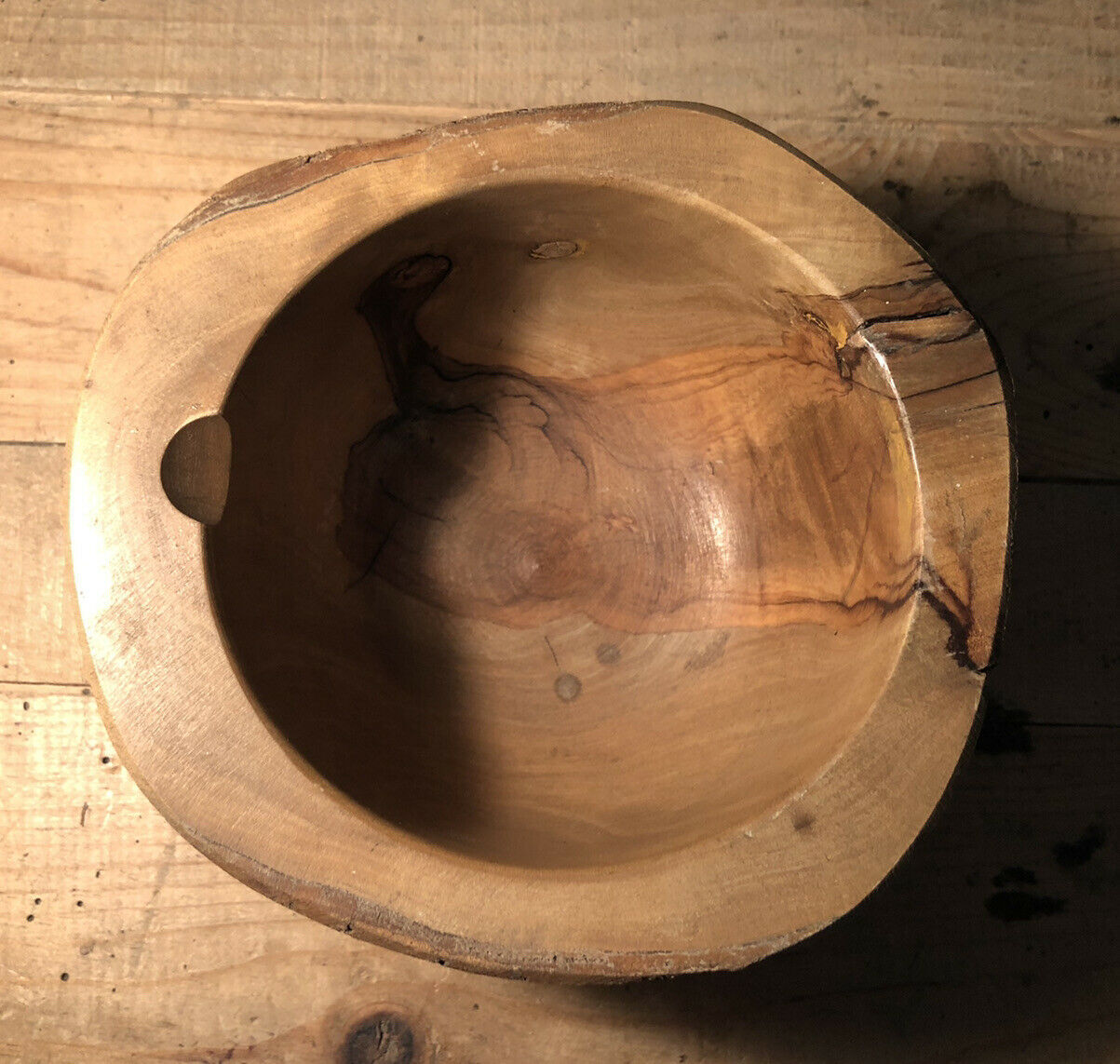 Empty cup wooden pocket