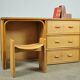 Vintage BAMBOO Writer’s Desk with Drawers, Italy 1980