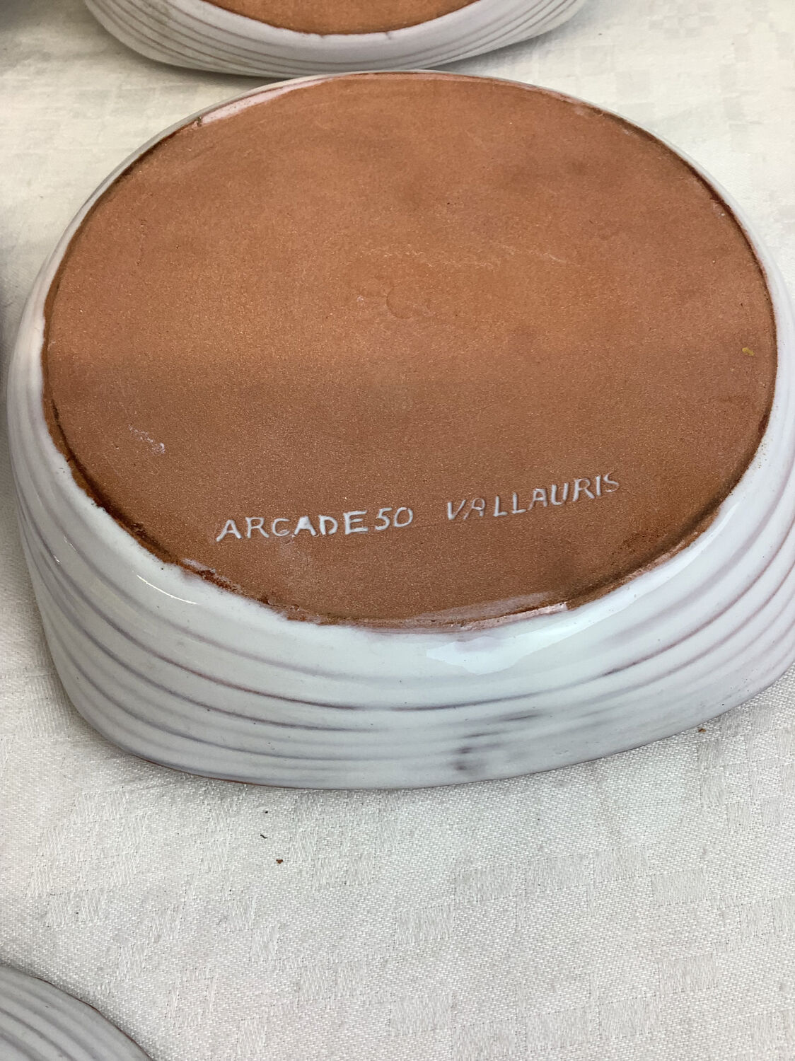 Set of vintage cups made in France Vallauris